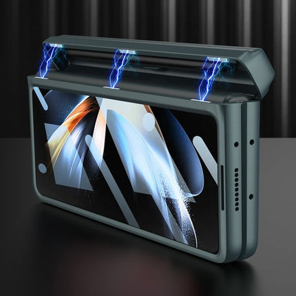 GKK Integrated Magnetic Flip Plain Leather Phone Case with Pen Box, For Samsung Galaxy Z Fold4