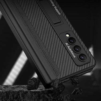 GKK Integrated Magnetic Flip Plain Leather Phone Case with Pen Box, For Samsung Galaxy Z Fold4