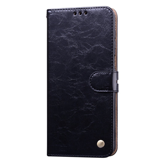 Business Style Oil Wax Texture Horizontal Flip Leather Case, with Holder & Card Slots & Wallet
