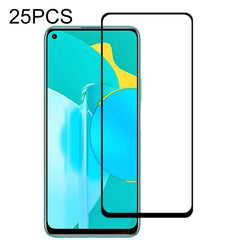 25 PCS 9H Surface Hardness 2.5D Full Glue Full Screen Tempered Glass Film, For Huawei P40, For Huawei P40 Lite, For Huawei Y7p 2020, For Huawei Nova 6se, For Huawei Nova 7i, For Huawei Y6s, For Huawei Y9s, For Huawei P Smart Pro 2019