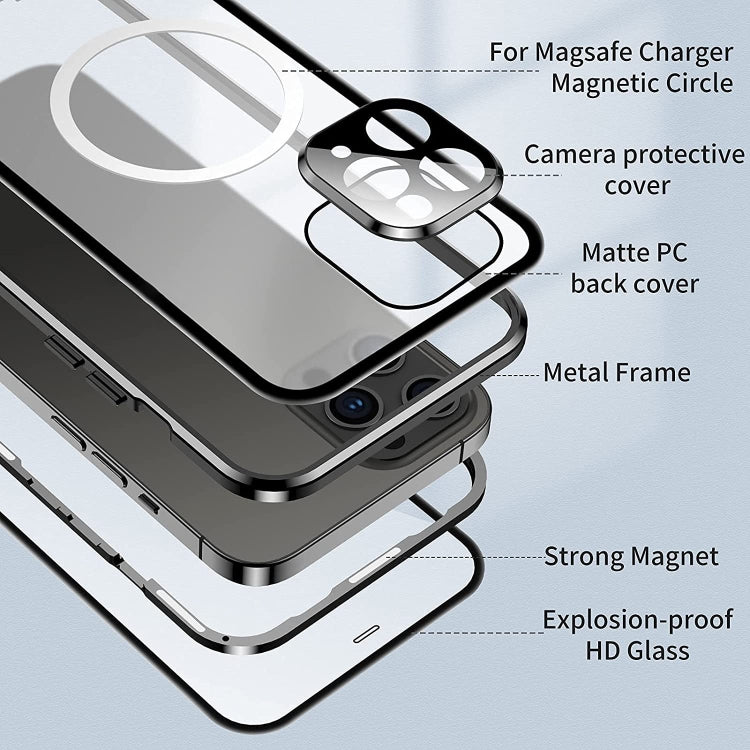 360 Full Body Magnetic Frosted Magsafe Phone Case, For iPhone 12, For iPhone 12 Pro, For iPhone 12 Pro Max, For iPhone 11, For iPhone 11 Pro, For iPhone 11 Pro Max