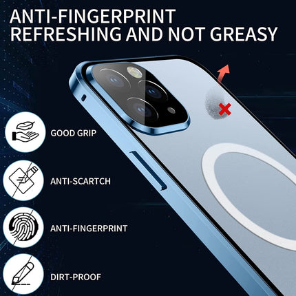 360 Full Body Magnetic Frosted Magsafe Phone Case, For iPhone 12, For iPhone 12 Pro, For iPhone 12 Pro Max, For iPhone 11 Pro, For iPhone 11 Pro Max