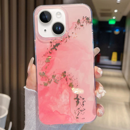 Coloured Glaze Marble Phone Case, For iPhone 14, For iPhone 14 Plus, For iPhone 14 Pro
