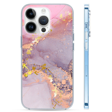 Coloured Glaze Marble Phone Case, For iPhone 14, For iPhone 14 Plus, For iPhone 14 Pro