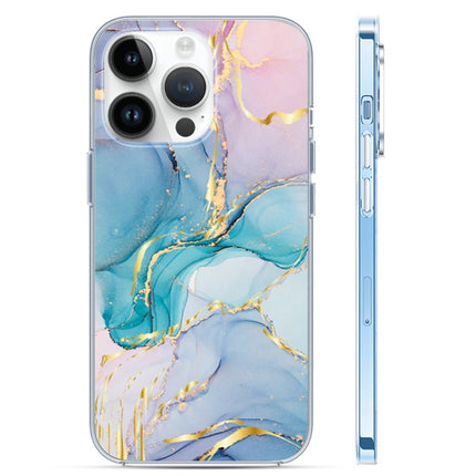 Coloured Glaze Marble Phone Case, For iPhone 14, For iPhone 14 Plus, For iPhone 14 Pro