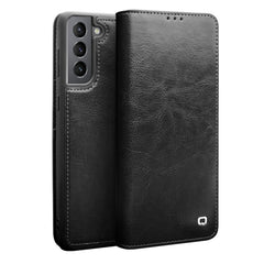 QIALINO Genuine Leather Phone Case, For Samsung Galaxy Note20, For Samsung Galaxy Note20 Ultra, For Samsung Galaxy S21 5G, For Samsung Galaxy S21+ 5G, For Samsung Galaxy S21 Ultra 5G, For Samsung Galaxy S22 Ultra 5G, For Samsung Galaxy S22+ 5G