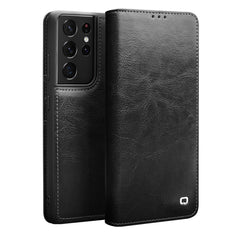 QIALINO Genuine Leather Phone Case, For Samsung Galaxy Note20, For Samsung Galaxy Note20 Ultra, For Samsung Galaxy S21 5G, For Samsung Galaxy S21+ 5G, For Samsung Galaxy S21 Ultra 5G, For Samsung Galaxy S22 Ultra 5G, For Samsung Galaxy S22+ 5G