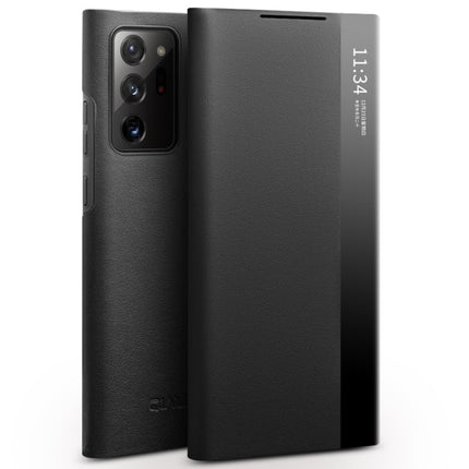 QIALINO Genuine Leather Side Window View Smart Phone Case, For Samsung Galaxy Note20 Ultra, For Samsung Galaxy S21 5G, For Samsung Galaxy S21+ 5G