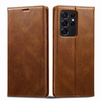 LC.IMEEKE RFID Anti-theft Leather Phone Case, For Samsung Galaxy S20 Ultra, For Samsung Galaxy S21 Ultra 5G