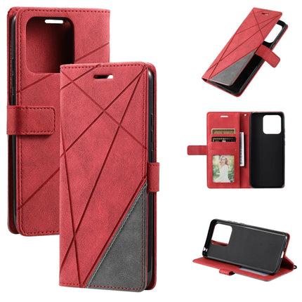 Skin Feel Splicing Leather Phone Case, For vivo Y21 2021 / Y33s, For Xiaomi Redmi 10C 4G / 10 Indian, For Xiaomi Poco M4 Pro 4G, For OPPO Find X5 Lite