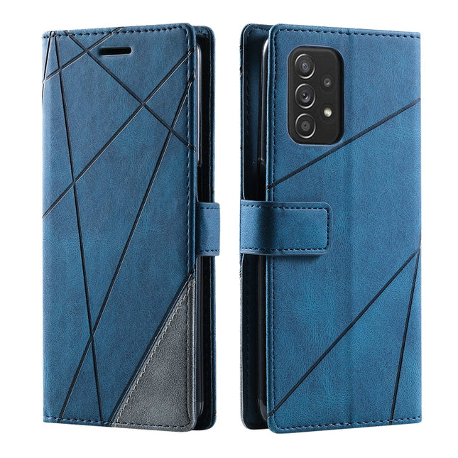 Skin Feel Splicing Leather Phone Case, For Samsung Galaxy A23 4G, For Realme C21Y, For Realme C31, For Realme C35