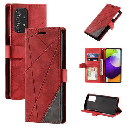 Skin Feel Splicing Leather Phone Case, For Samsung Galaxy A23 4G, For Realme C21Y, For Realme C31, For Realme C35