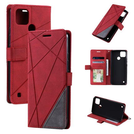 Skin Feel Splicing Leather Phone Case, For Samsung Galaxy A23 4G, For Realme C21Y, For Realme C31, For Realme C35