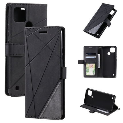 Skin Feel Splicing Leather Phone Case, For Samsung Galaxy A23 4G, For Realme C21Y, For Realme C31, For Realme C35