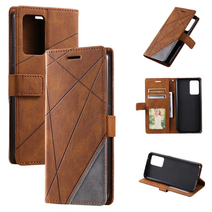Skin Feel Splicing Leather Phone Case, For vivo Y21 2021 / Y33s, For Xiaomi Redmi 10C 4G / 10 Indian, For Xiaomi Poco M4 Pro 4G, For OPPO Find X5 Lite