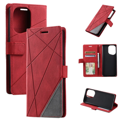 Skin Feel Splicing Leather Phone Case, For OPPO Find X5, For Xiaomi Redmi 10A, For Xiaomi Redmi 10 Prime+ 5G, For Sony Xperia 1 IV
