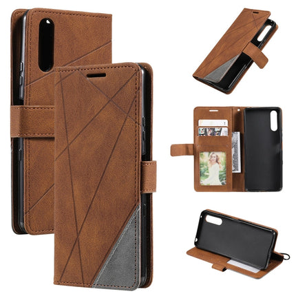 Skin Feel Splicing Leather Phone Case, For OPPO Find X5, For Xiaomi Redmi 10A, For Xiaomi Redmi 10 Prime+ 5G, For Sony Xperia 1 IV
