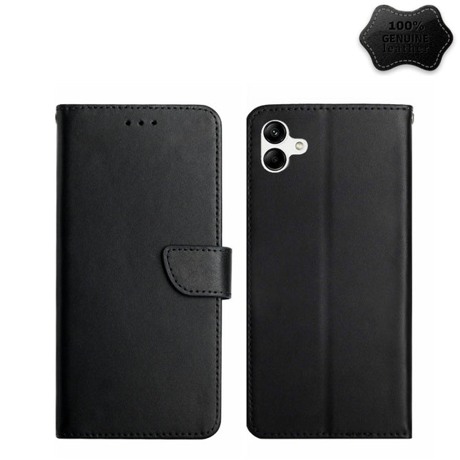 Genuine Leather Fingerprint-proof Flip Phone Case, For Samsung Galaxy A04 4G, For Samsung Galaxy A04s, For Samsung Galaxy A23 5G JP Version, For Samsung Galaxy A23e/A23s, For Sony Xperia 5 IV, For vivo X80 Lite/V25 5G, For Honor 70 Pro/70 Pro+���������...