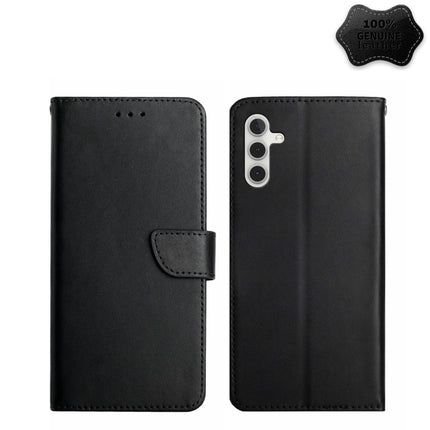 Genuine Leather Fingerprint-proof Flip Phone Case, For Samsung Galaxy A04 4G, For Samsung Galaxy A04s, For Samsung Galaxy A23 5G JP Version, For Samsung Galaxy A23e/A23s, For Sony Xperia 5 IV, For vivo X80 Lite/V25 5G, For Honor 70 Pro/70 Pro+���������...