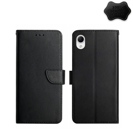 Genuine Leather Fingerprint-proof Flip Phone Case, For Samsung Galaxy A04 4G, For Samsung Galaxy A04s, For Samsung Galaxy A23 5G JP Version, For Samsung Galaxy A23e/A23s, For Sony Xperia 5 IV, For vivo X80 Lite/V25 5G, For Honor 70 Pro/70 Pro+���������...