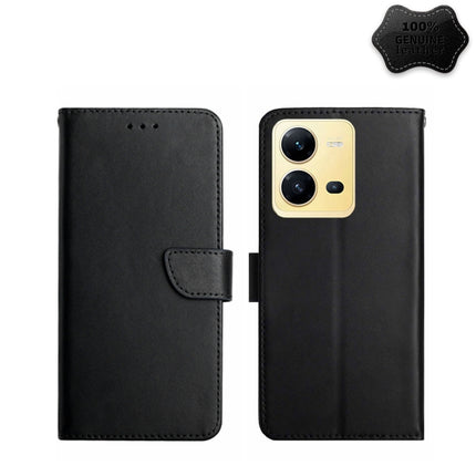 Genuine Leather Fingerprint-proof Flip Phone Case, For Samsung Galaxy A04 4G, For Samsung Galaxy A04s, For Samsung Galaxy A23 5G JP Version, For Samsung Galaxy A23e/A23s, For Sony Xperia 5 IV, For vivo X80 Lite/V25 5G, For Honor 70 Pro/70 Pro+���������...