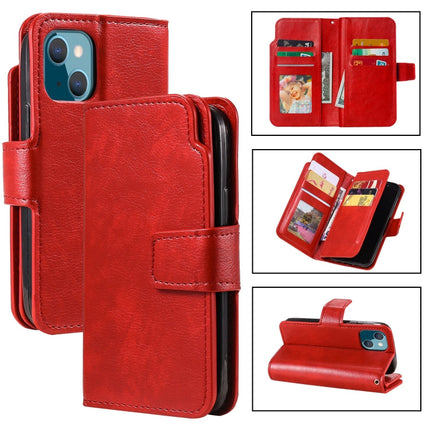 9 Card Tri-Fold Wallets Leather Phone Case, For iPhone 14, For iPhone 14 Plus, For iPhone 14 Pro, For iPhone 14 Pro Max