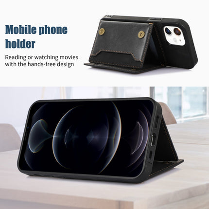 Three-fold RFID Leather Phone Case with Lanyard, For iPhone 11, For iPhone 12, For iPhone 11 Pro, For iPhone 11 Pro Max