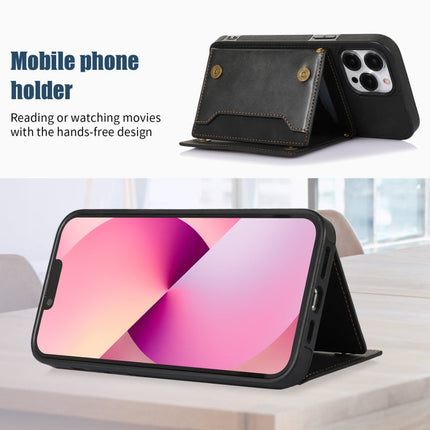 Three-fold RFID Leather Phone Case with Lanyard, For iPhone 14 Pro Max, For iPhone XR, For iPhone XS, For iPhone XS Max