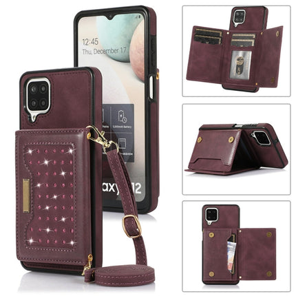 Three-fold RFID Leather Phone Case with Lanyard, For Samsung Galaxy A12, For Samsung Galaxy A13 4G/A13 5G, For Samsung Galaxy A51 4G, For Samsung Galaxy A53 5G, For Samsung Galaxy A52 5G/A52s 5G