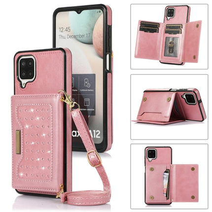Three-fold RFID Leather Phone Case with Lanyard, For Samsung Galaxy A12, For Samsung Galaxy A13 4G/A13 5G, For Samsung Galaxy A51 4G, For Samsung Galaxy A53 5G, For Samsung Galaxy A52 5G/A52s 5G