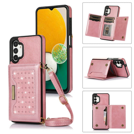 Three-fold RFID Leather Phone Case with Lanyard, For Samsung Galaxy A12, For Samsung Galaxy A13 4G/A13 5G, For Samsung Galaxy A51 4G, For Samsung Galaxy A53 5G, For Samsung Galaxy A52 5G/A52s 5G