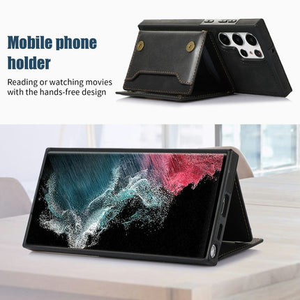 Three-fold RFID Leather Phone Case with Lanyard, For Samsung Galaxy S22 Ultra, For iPhone 12 Pro