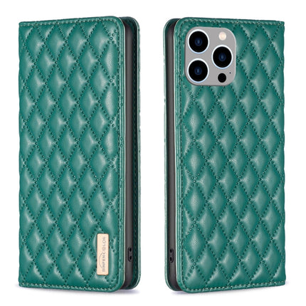 Diamond Lattice Magnetic Leather Flip Phone Case, For iPhone 14 Pro Max, For iPhone 14 Pro, For iPhone 14 Plus, For iPhone 14