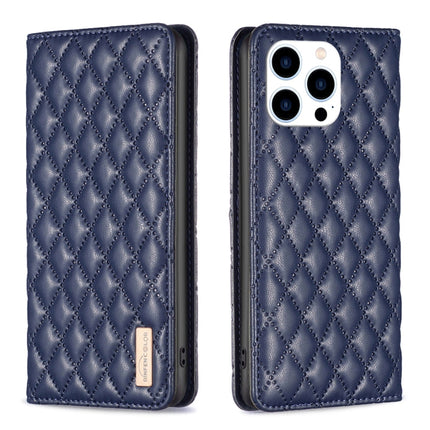 Diamond Lattice Magnetic Leather Flip Phone Case, For iPhone 14 Pro Max, For iPhone 14 Pro, For iPhone 14 Plus, For iPhone 14