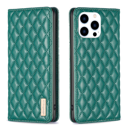Diamond Lattice Magnetic Leather Flip Phone Case, For iPhone 14 Pro Max, For iPhone 14 Pro, For iPhone 14 Plus, For iPhone 14