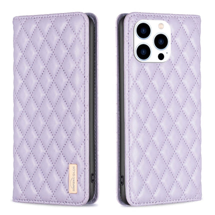 Diamond Lattice Magnetic Leather Flip Phone Case, For iPhone 14 Pro Max, For iPhone 14 Pro, For iPhone 14 Plus, For iPhone 14