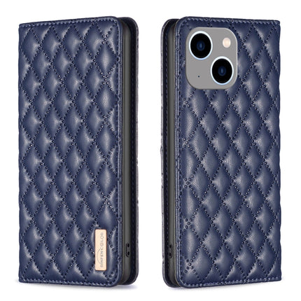 Diamond Lattice Magnetic Leather Flip Phone Case, For iPhone 14 Pro Max, For iPhone 14 Pro, For iPhone 14 Plus, For iPhone 14