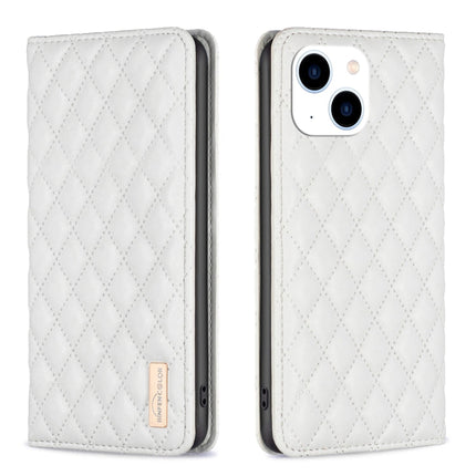 Diamond Lattice Magnetic Leather Flip Phone Case, For iPhone 14 Pro Max, For iPhone 14 Pro, For iPhone 14 Plus, For iPhone 14