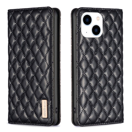 Diamond Lattice Magnetic Leather Flip Phone Case, For iPhone 14 Pro Max, For iPhone 14 Pro, For iPhone 14 Plus, For iPhone 14
