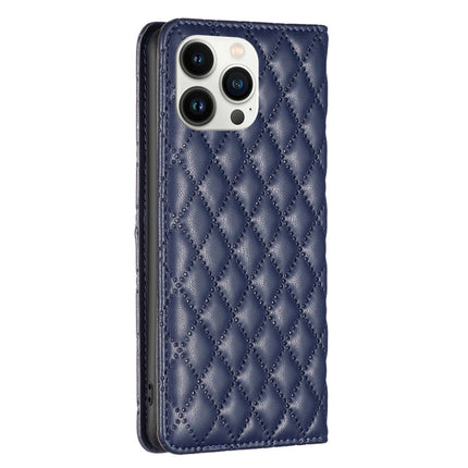 Diamond Lattice Magnetic Leather Flip Phone Case, For iPhone 13 Pro Max, For iPhone 13 Pro, For iPhone 13, For iPhone 12 Pro Max