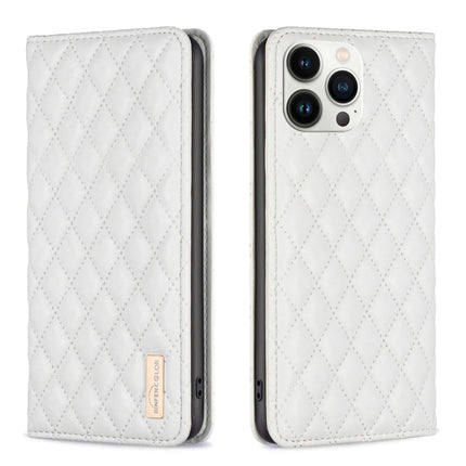 Diamond Lattice Magnetic Leather Flip Phone Case, For iPhone 13 Pro Max, For iPhone 13 Pro, For iPhone 13, For iPhone 12 Pro Max