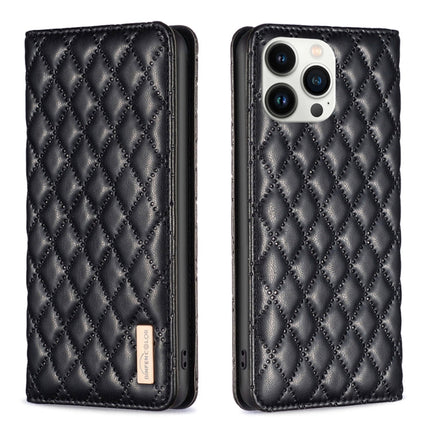Diamond Lattice Magnetic Leather Flip Phone Case, For iPhone 13 Pro Max, For iPhone 13 Pro, For iPhone 13, For iPhone 12 Pro Max