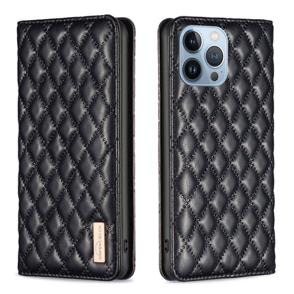 Diamond Lattice Magnetic Leather Flip Phone Case, For iPhone 13 Pro Max, For iPhone 13 Pro, For iPhone 13, For iPhone 12 Pro Max