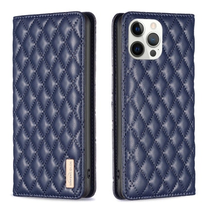 Diamond Lattice Magnetic Leather Flip Phone Case, For iPhone 13 Pro Max, For iPhone 13 Pro, For iPhone 13, For iPhone 12 Pro Max