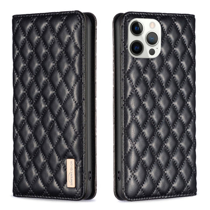Diamond Lattice Magnetic Leather Flip Phone Case, For iPhone 13 Pro Max, For iPhone 13 Pro, For iPhone 13, For iPhone 12 Pro Max