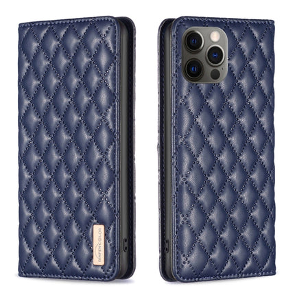Diamond Lattice Magnetic Leather Flip Phone Case, For iPhone 12 / 12 Pro, For iPhone 11 Pro Max, For iPhone 11 Pro, For iPhone 11