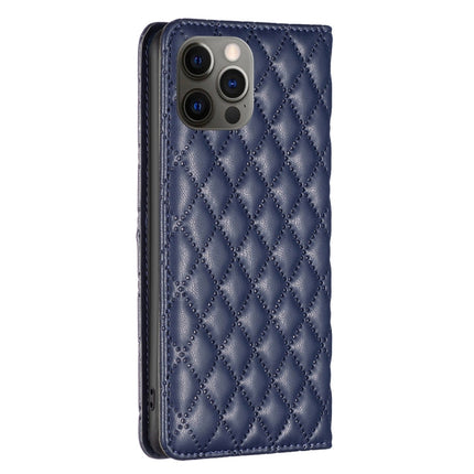 Diamond Lattice Magnetic Leather Flip Phone Case, For iPhone 12 / 12 Pro, For iPhone 11 Pro Max, For iPhone 11 Pro, For iPhone 11
