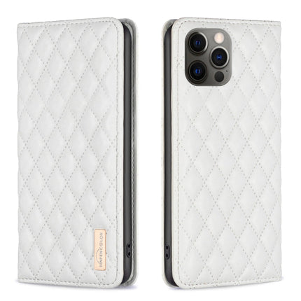 Diamond Lattice Magnetic Leather Flip Phone Case, For iPhone 12 / 12 Pro, For iPhone 11 Pro Max, For iPhone 11 Pro, For iPhone 11
