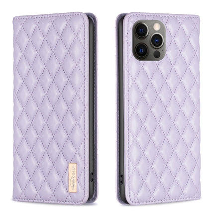 Diamond Lattice Magnetic Leather Flip Phone Case, For iPhone 12 / 12 Pro, For iPhone 11 Pro Max, For iPhone 11 Pro, For iPhone 11