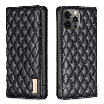 Diamond Lattice Magnetic Leather Flip Phone Case, For iPhone 12 / 12 Pro, For iPhone 11 Pro Max, For iPhone 11 Pro, For iPhone 11